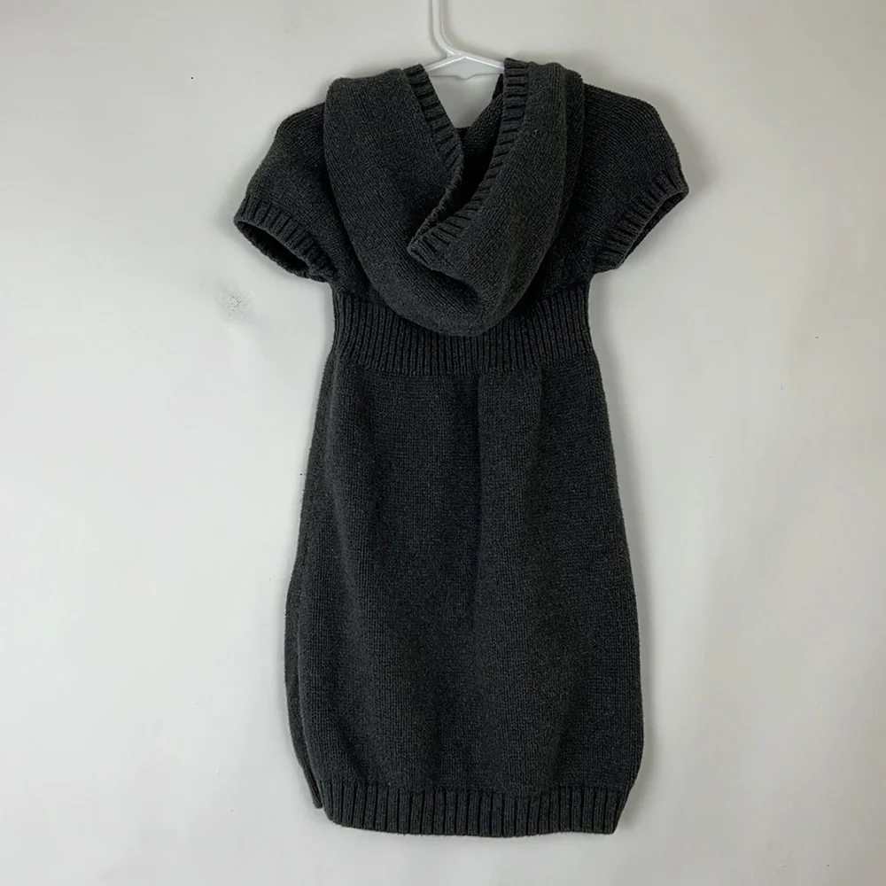 BABY GAP Sweater Dress hoodie shortsleeve in charcoal 4T